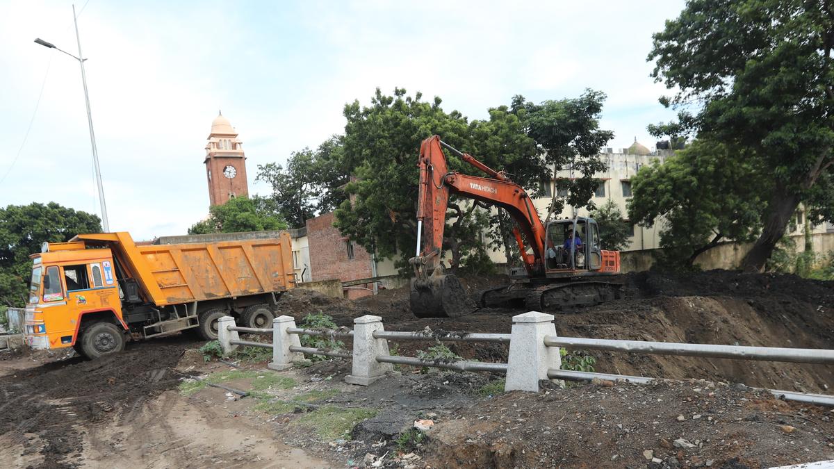 Park coming up along B-Canal in Chepauk