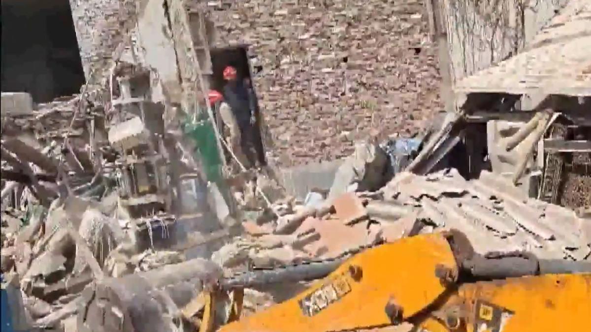 House collapses in LPG cylinder blast in Delhi's Mukundpur; at least four injured