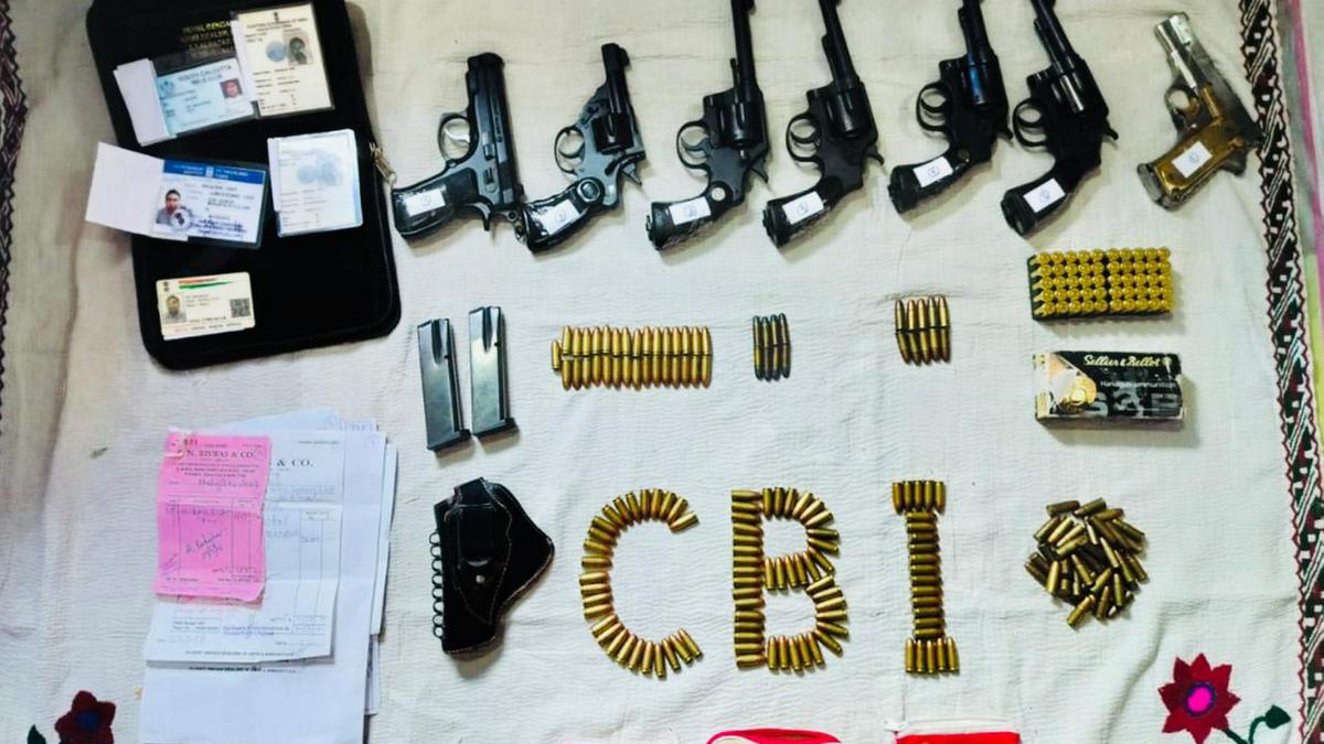 CBI seizes arms and ammunition in Sandeshkhali