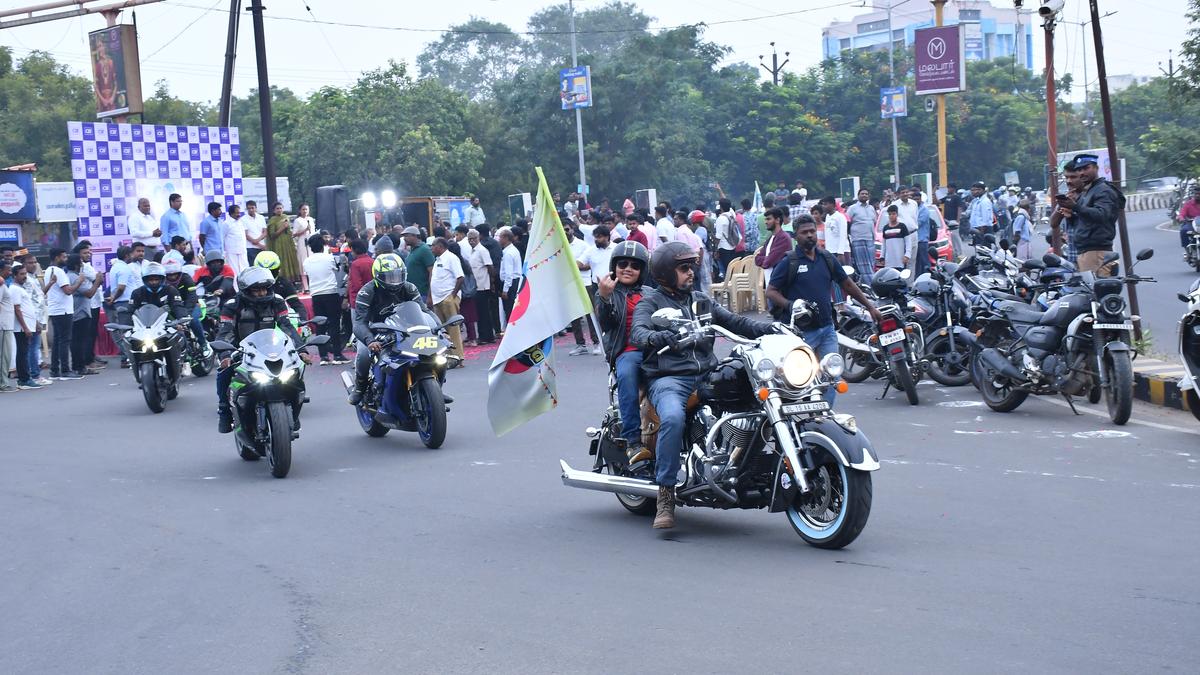 CII’s Tiruchi Thiruvizha off to a roaring start with motorcycle rally to spread awareness on road safety