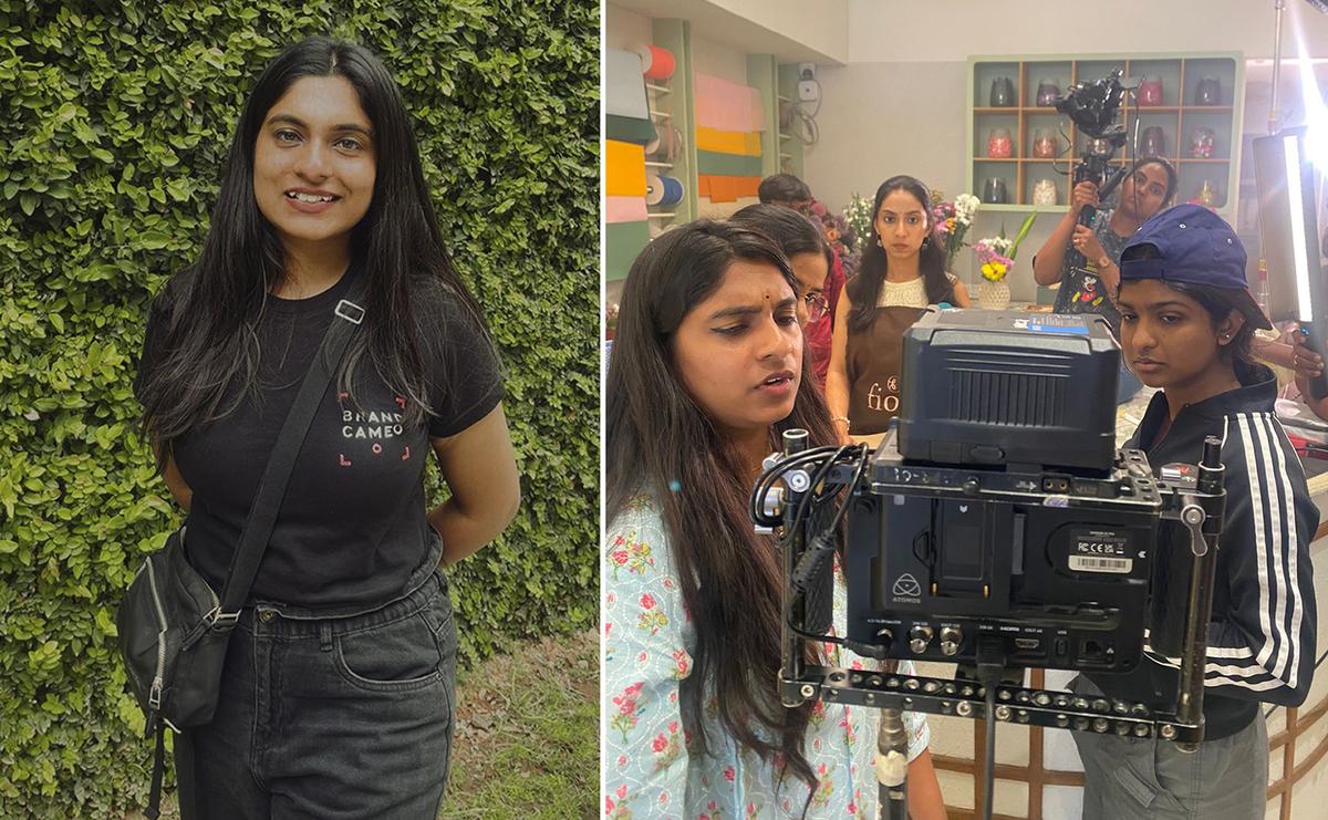 Navya Nagesh; with the crew of ‘Malini’