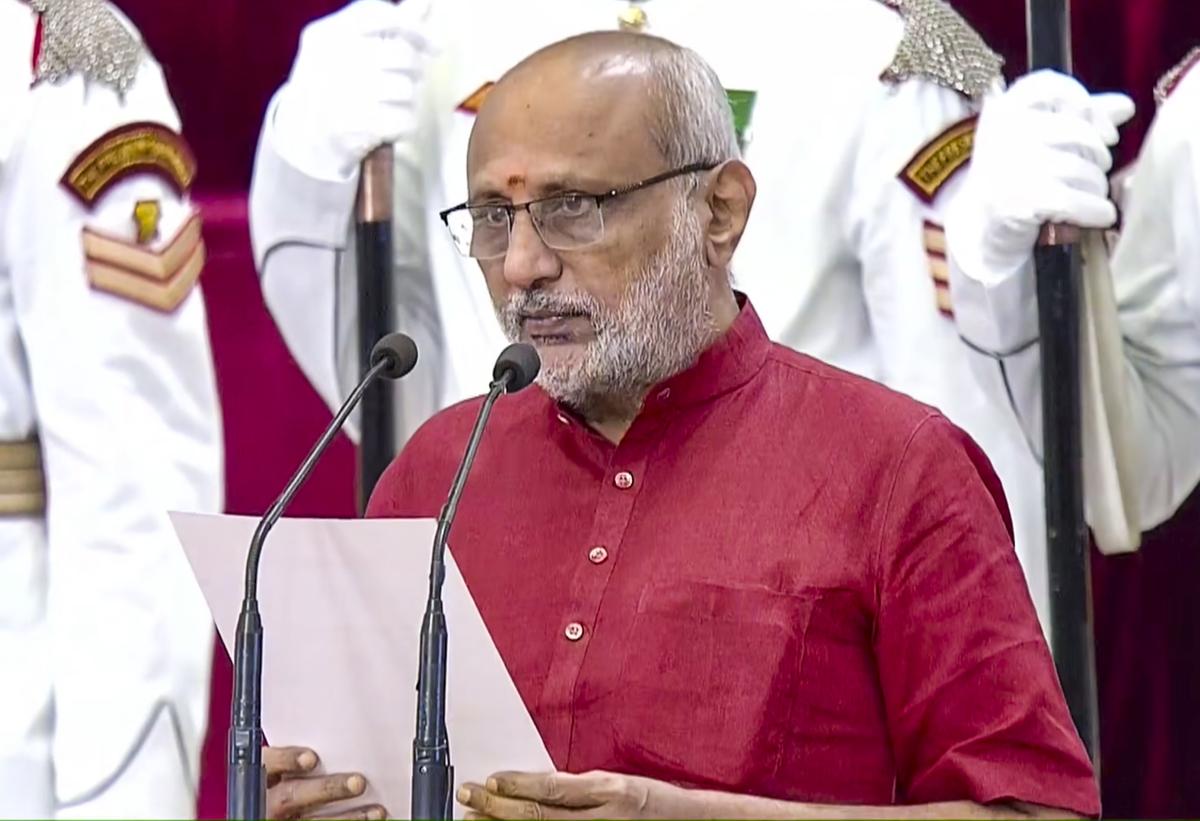 Radhakrishnan Takes Oath