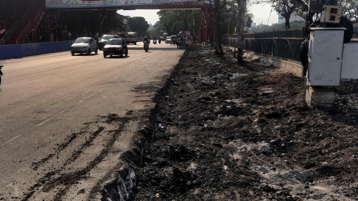 Formula E road in Hyderabad dug up for footpath