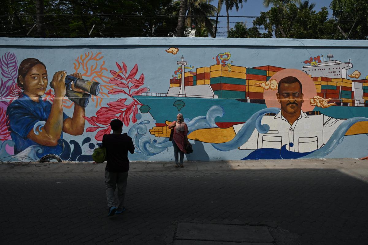 The Fearless Collective mural in Fort Kochi.