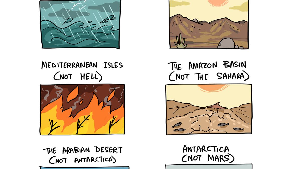 Green Humour by Rohan Chakravarty on the effects of climate change in 2024