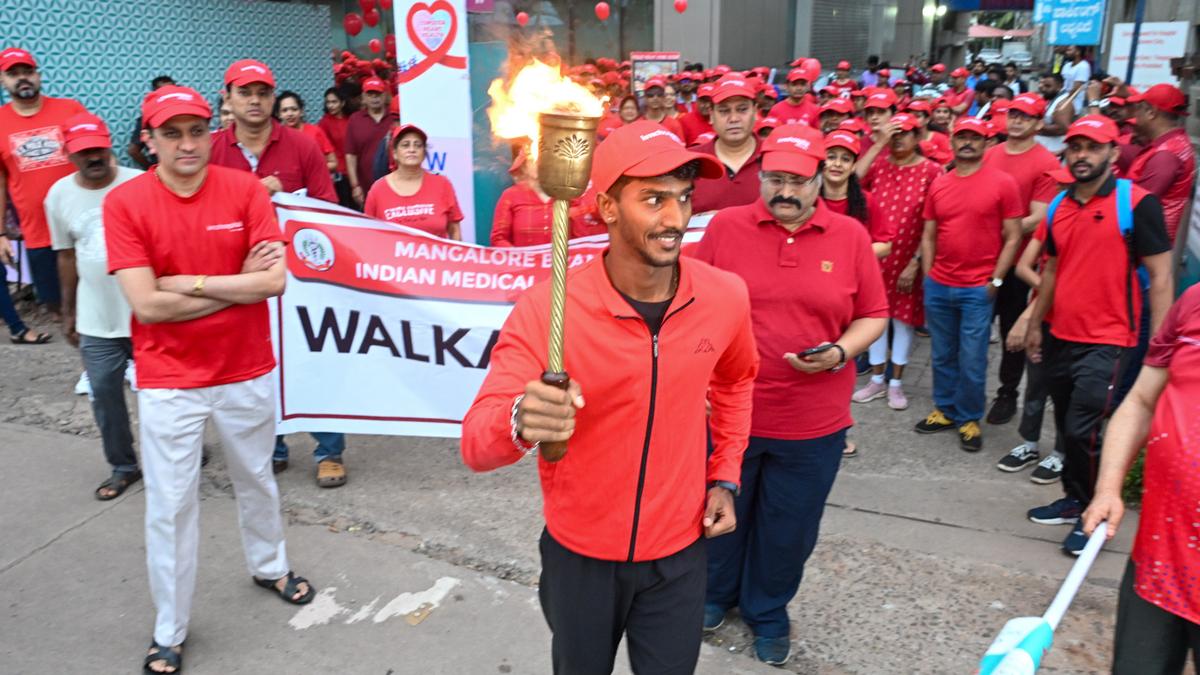 Walkathon marks World Heart Day celebration in Mangaluru