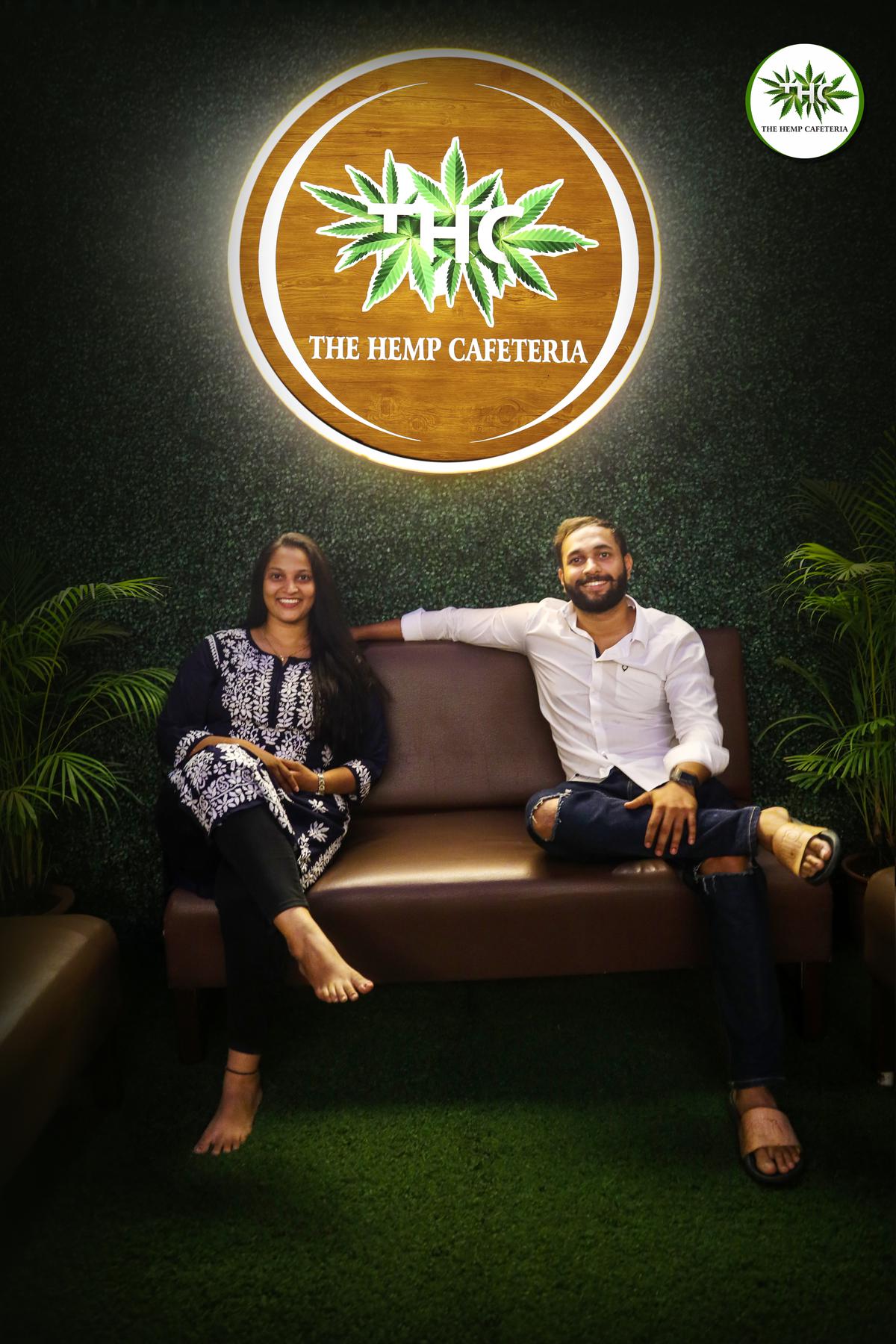 Amrita and Vishal Shitole of Ganja Cafeteria in Pune.