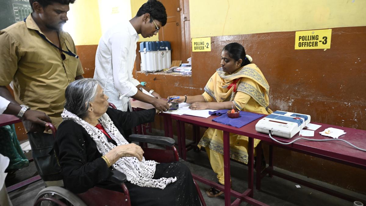 Elderly, persons with disabilities make their way to polling stations