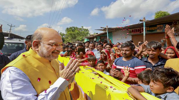 Amit Shah inaugurates flyover, health centre in his constituency in Gujarat