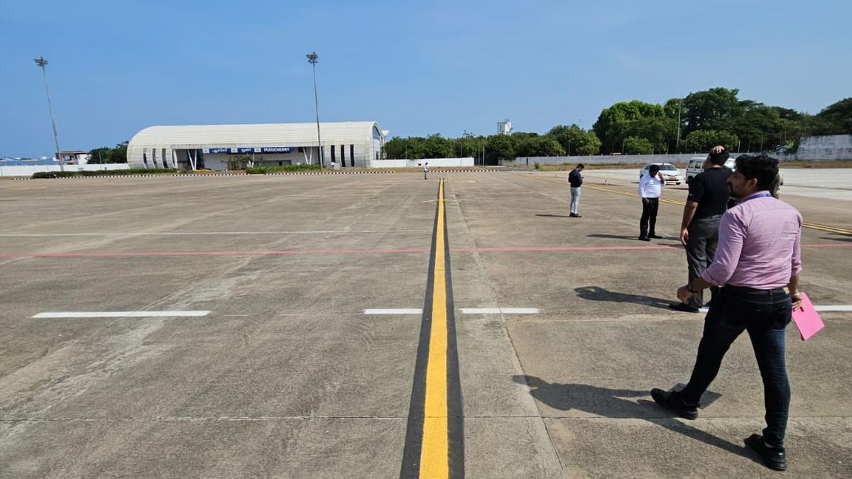 Indigo airlines team inspects Puducherry airport again, in preparation of launch of domestic services