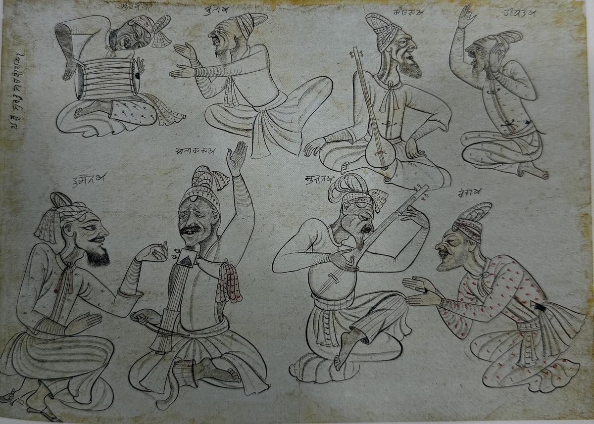   The artworks collected by Jagdish Mittal and his wife Kamala travelled the world as loaned art objects, including this Pahari painting showing Drunken Musicians.