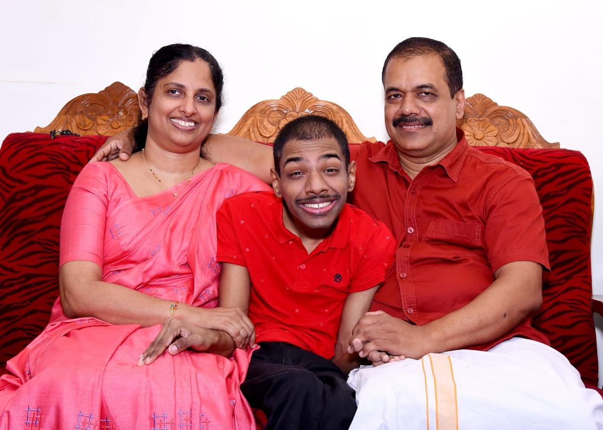 Jasmine, Aji and their son Akhil