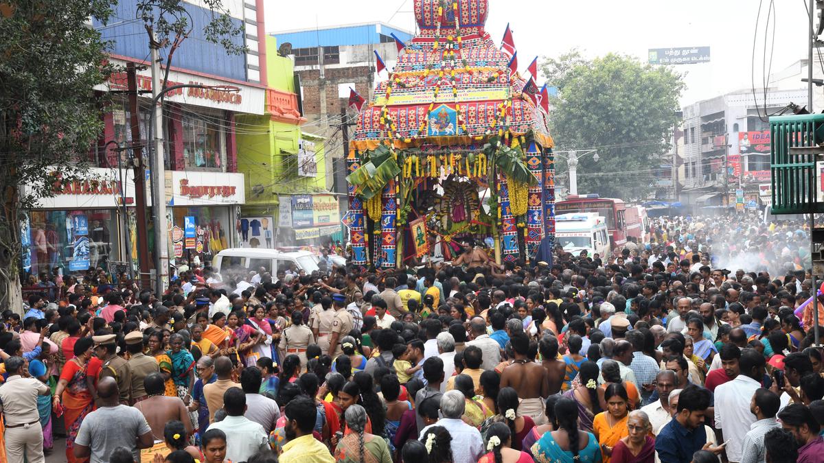 Devotees gather for Ashtami Chapparam in Madurai