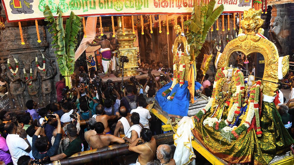 Chithirai festival begins with flag hoisting ceremony at Sri Meenakshi Sundareswarar Temple