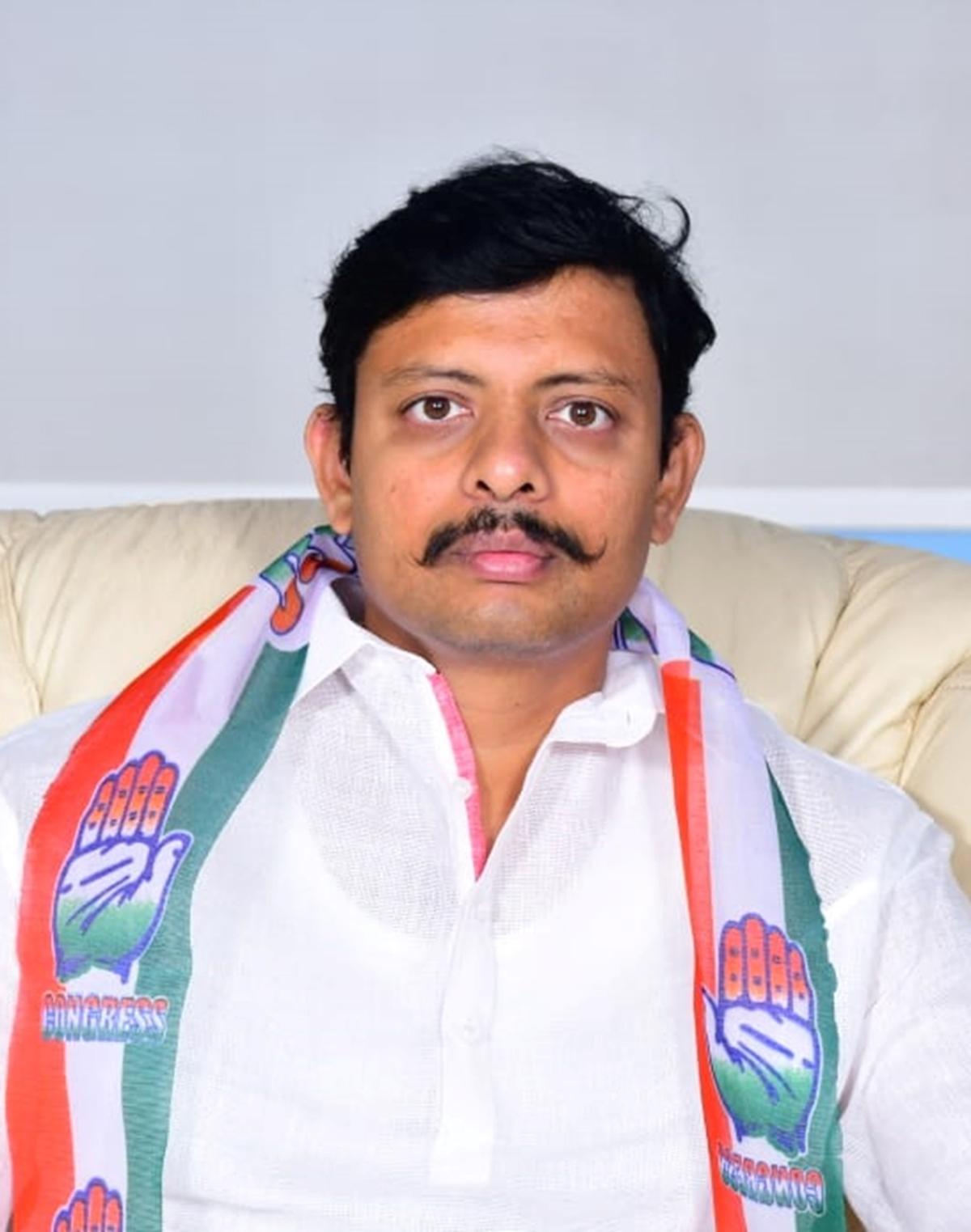Raja Venugopal Naik is the Congress candidate in Surpur where byelections were necessitated following the death of his father and MLA Raja Venkatappa Naik recently.