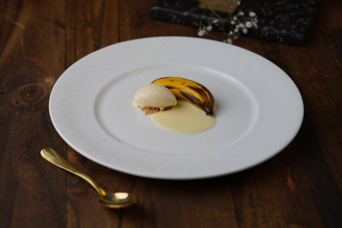 Ooma's Banana Split and Whipped Vanilla by Suhring Chef Thomas and Mathias 