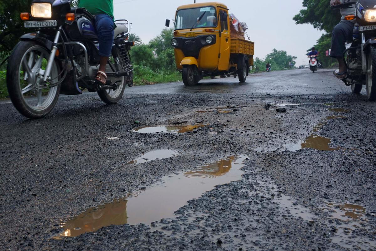 Bumpy ride for motorists on potholed roads