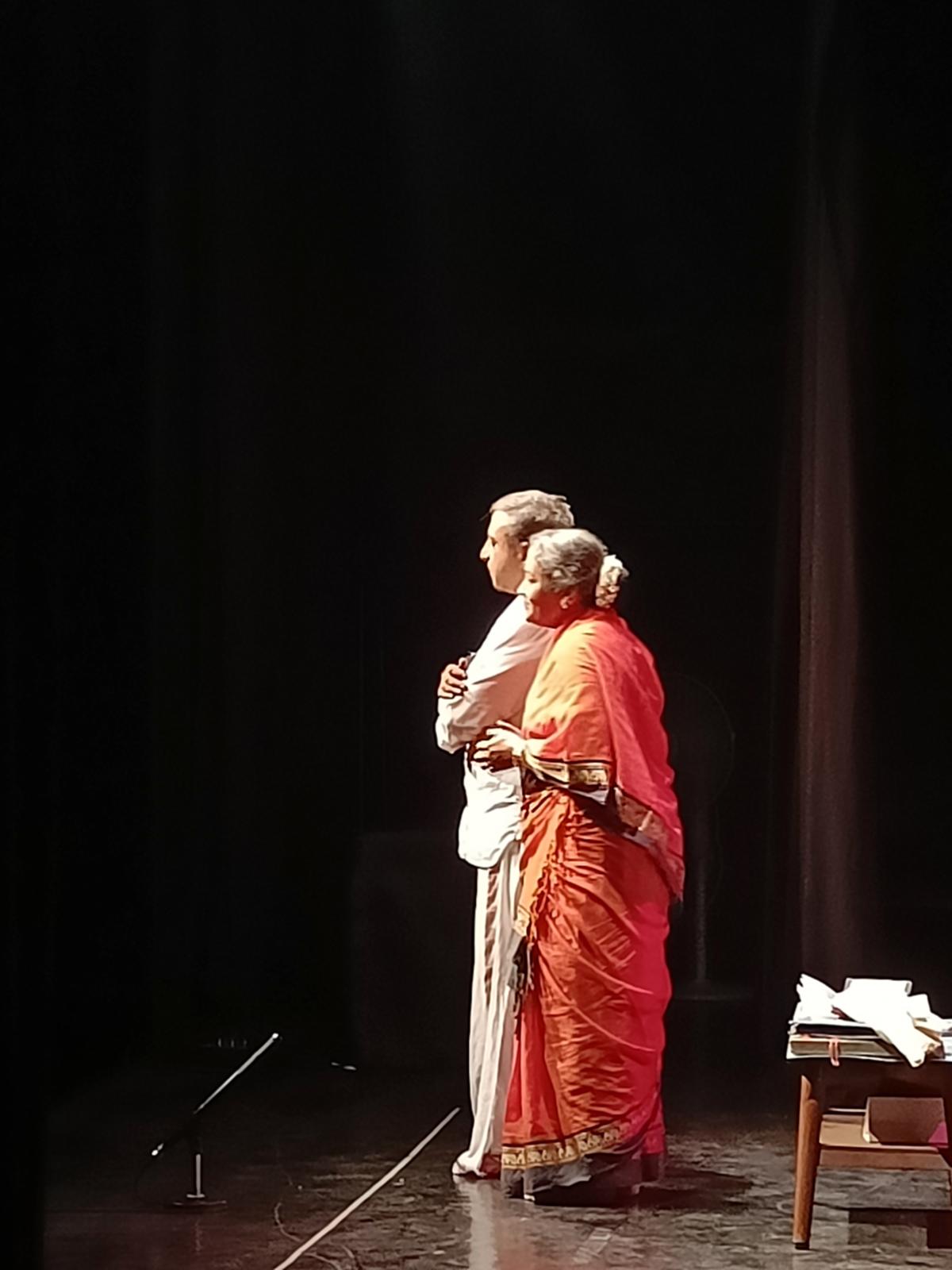 Scenes from a play staged at the Mysore Science Theatre Festival 