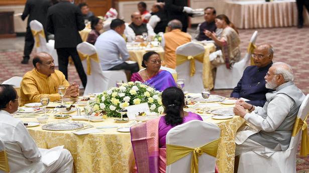 PM Modi hosts farewell dinner for outgoing President Ram Nath Kovind