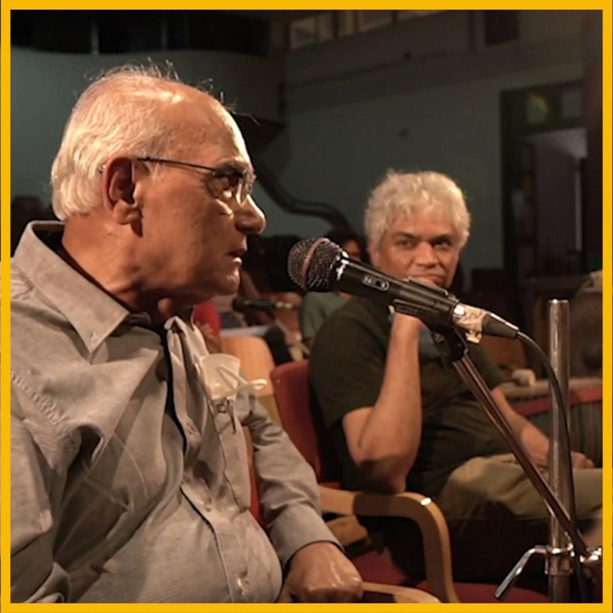 Prakash Belawadi with S.L. Bhyrappa. 