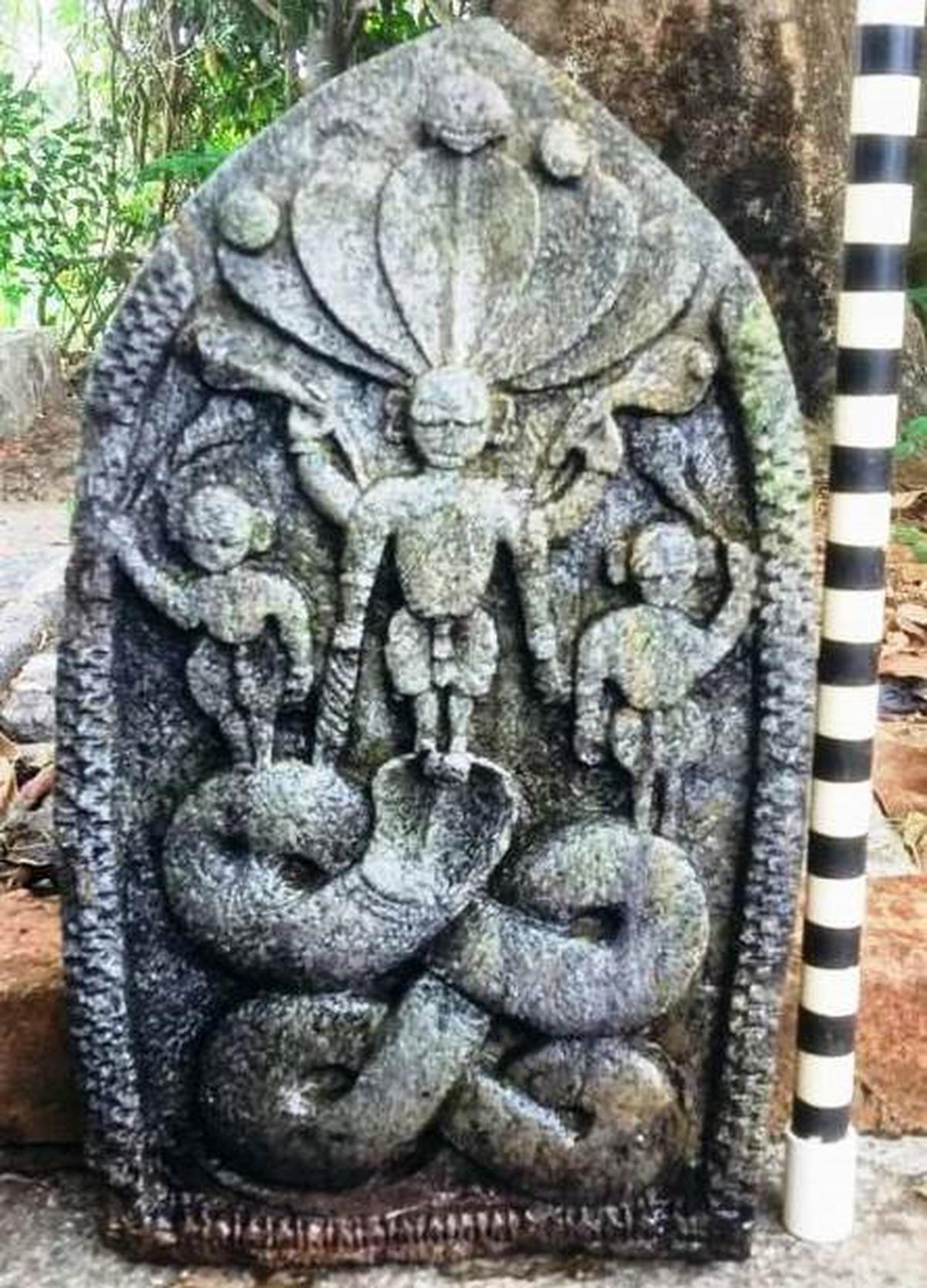 A rare sculpture of Nagabhairava found in Udupi district