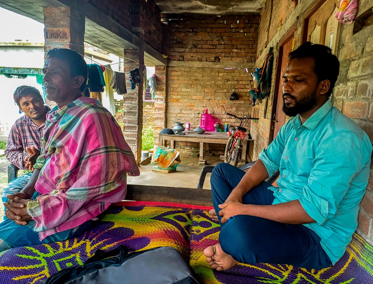 In Murshidabad, Razzak Sheikh, the father of two migrant workers, has filed a habeas corpus petition at the Calcutta High Court.  In Murshidabad, Razzak Sheikh, the father of two migrant workers, has filed a habeas corpus petition at the Calcutta High Court.