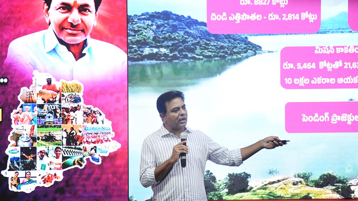 Telangana’s assets being shown as Debts: KTR alleges in his presentation countering White Papers of the government