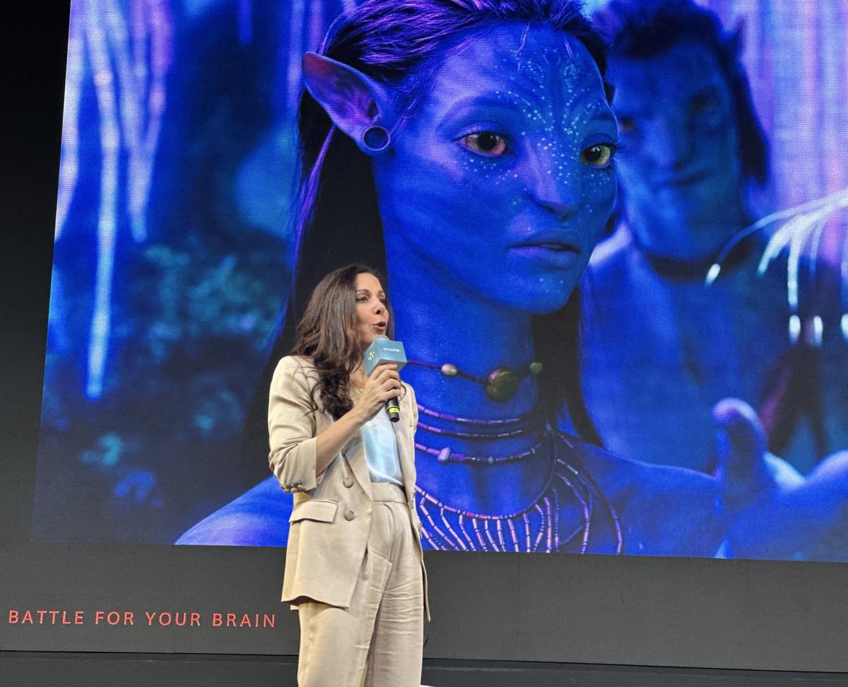 Lawyer and AI ethicist Nita Farahany at the Synapse Conclave in New Delhi.