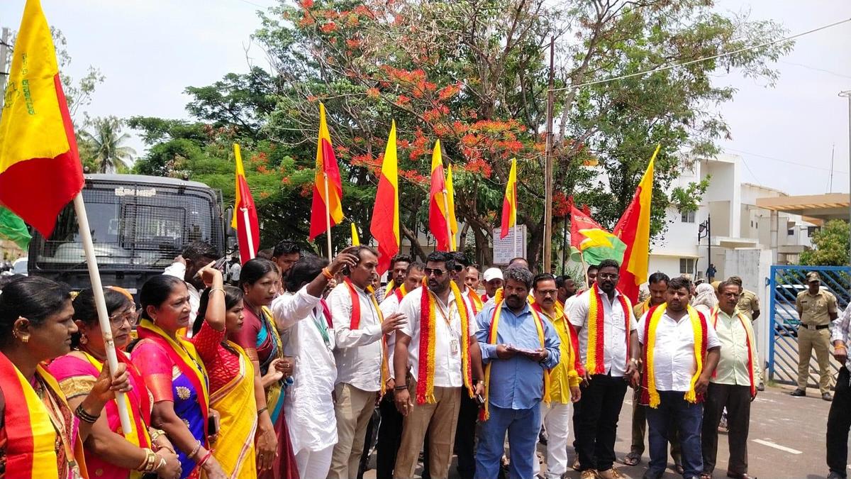 Activists stage protest against corporation’s failure to pass resolution saying Belagavi is an integral part of State