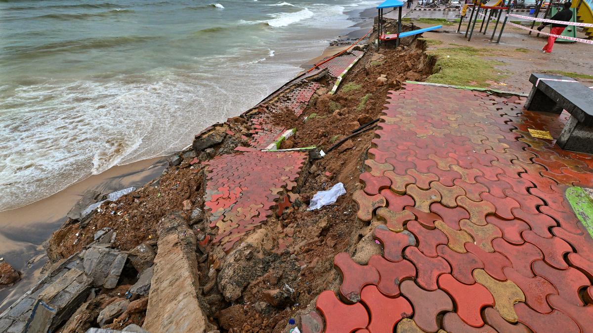 Continuous rain soaks Visakhapatnam