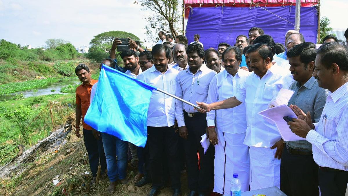 Special desilting works on irrigation, drainage canals inaugurated in Tiruchi