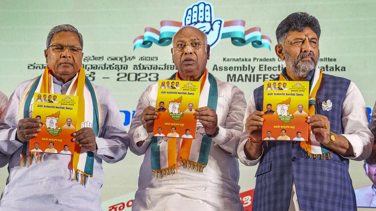 Karnataka Assembly Elections 2023 | Congress releases manifesto, promises to repeal anti-people laws passed by BJP