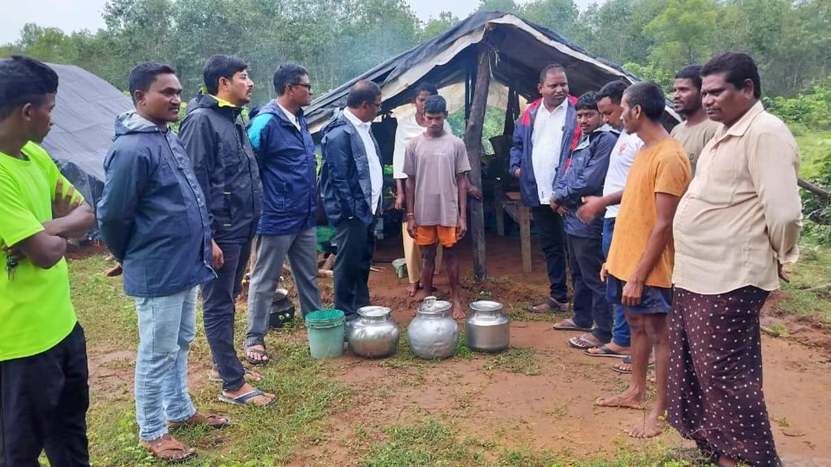 Villagers trek to nearby hills, pitch tents as floodwaters rise