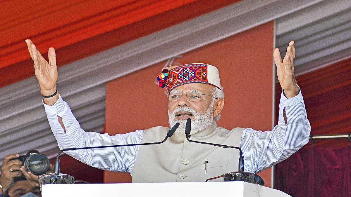 Modi sounds poll bugle in Himachal Pradesh The Hindu