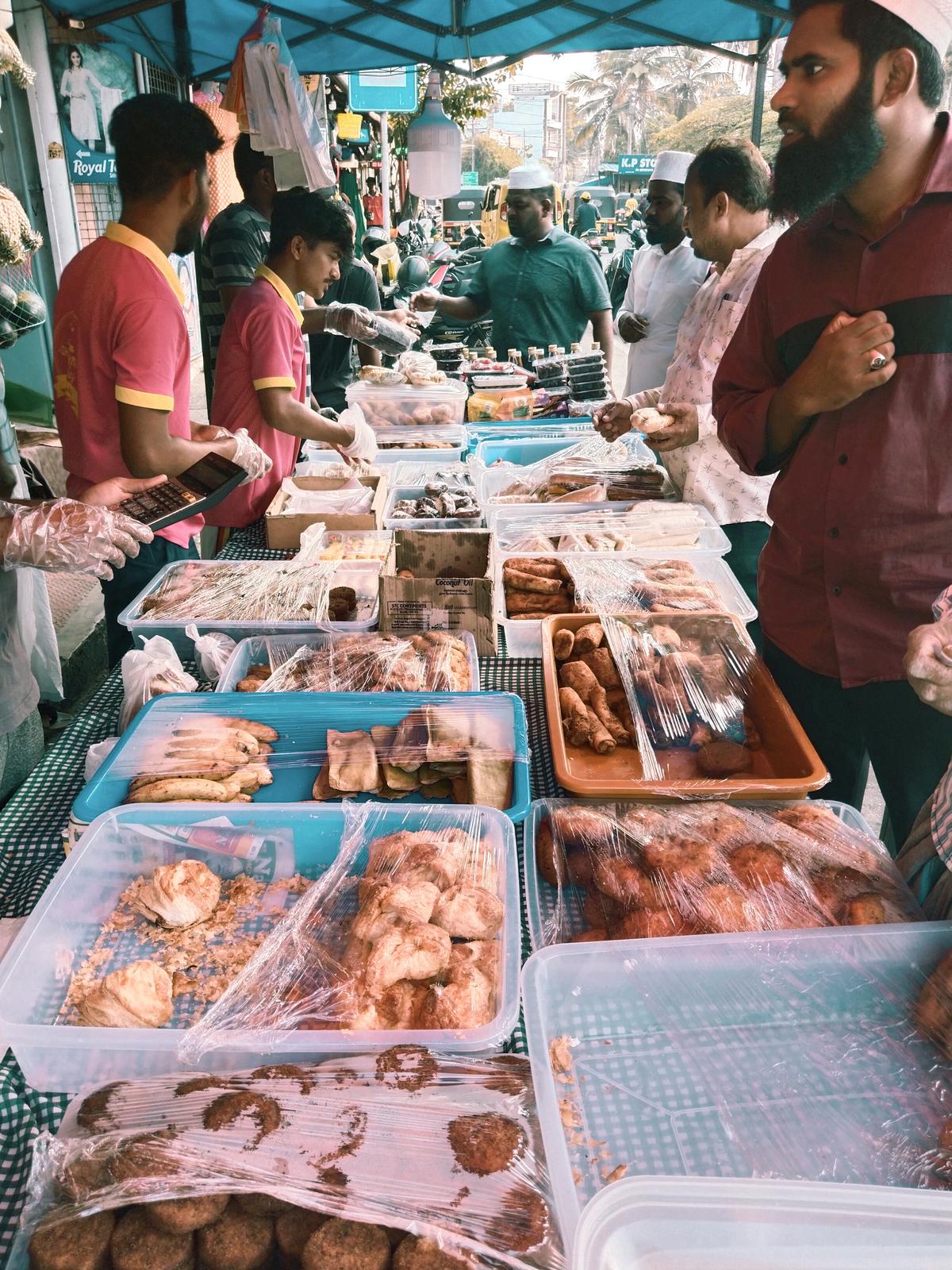 Sale of iftar snacks at SM Lock Road