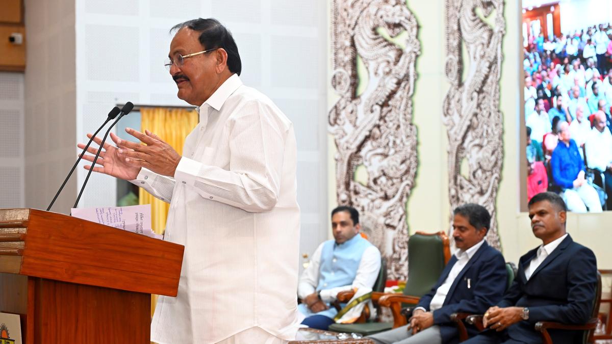 Venkiah Naidu hails Thiagarajar Chettiar as visionary at Platinum Jubilee celebrations of Thiagarajar College