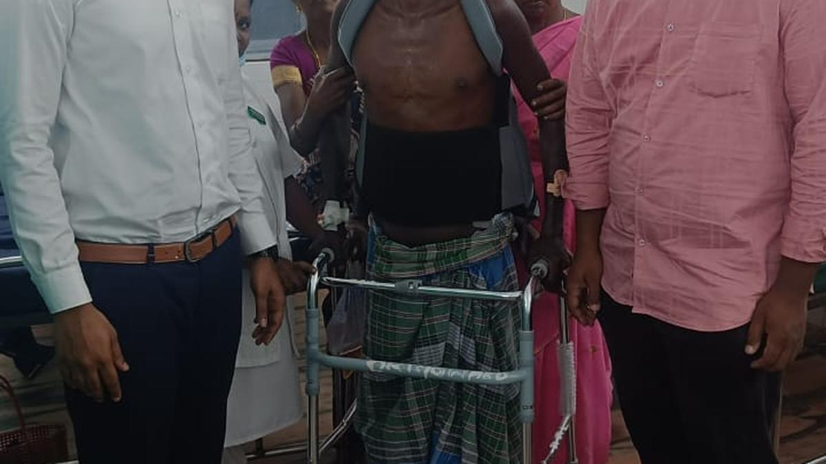 First ever spine surgery in Karaikal GH helps a daily wage worker walk again