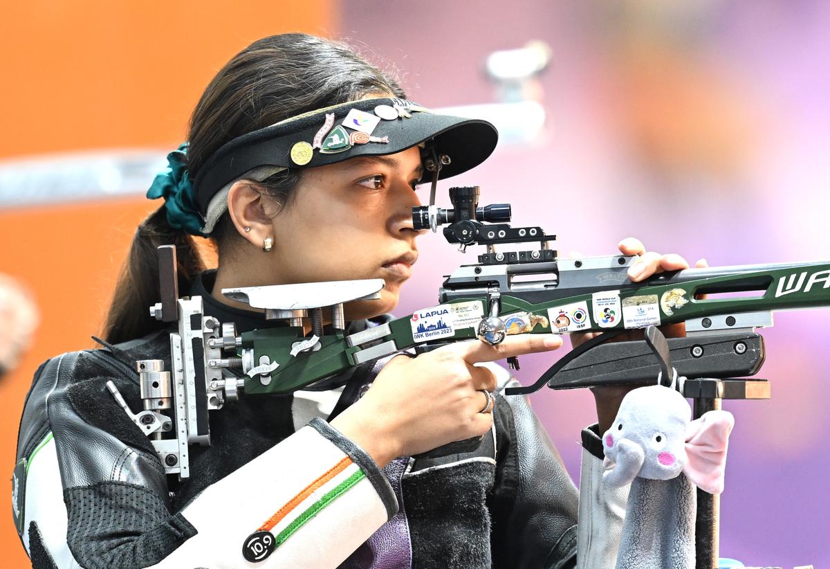 Samra Sift Kaur of Punjab won the gold in 50m Rifle 3-positions event at the 38th National Games in Dehradhun on Monday. 