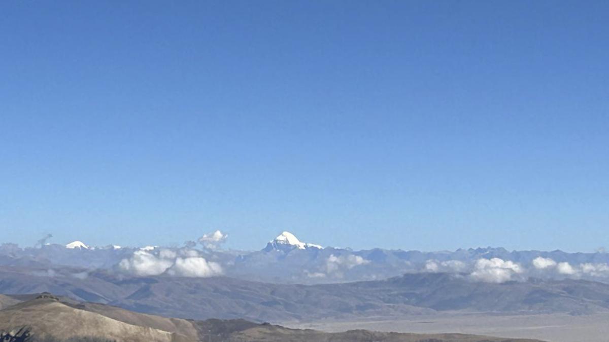 Pilgrims get first-ever view of Kailash peak from Indian territory