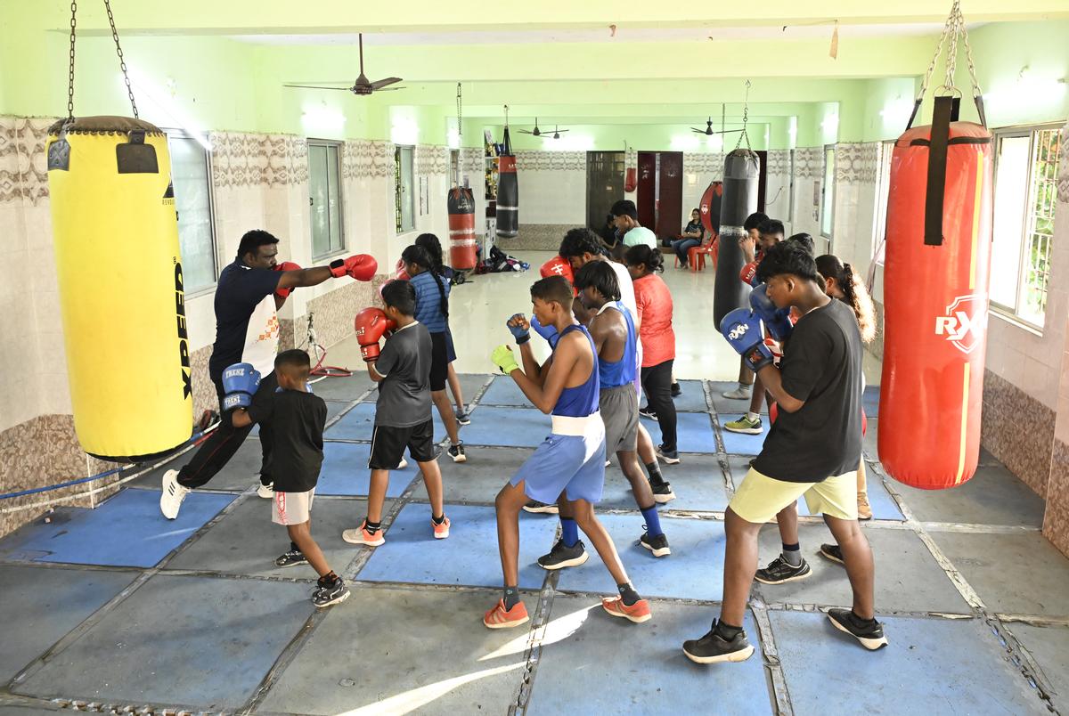 Boxing academy for underprivileged youth in Chinthadripet. 