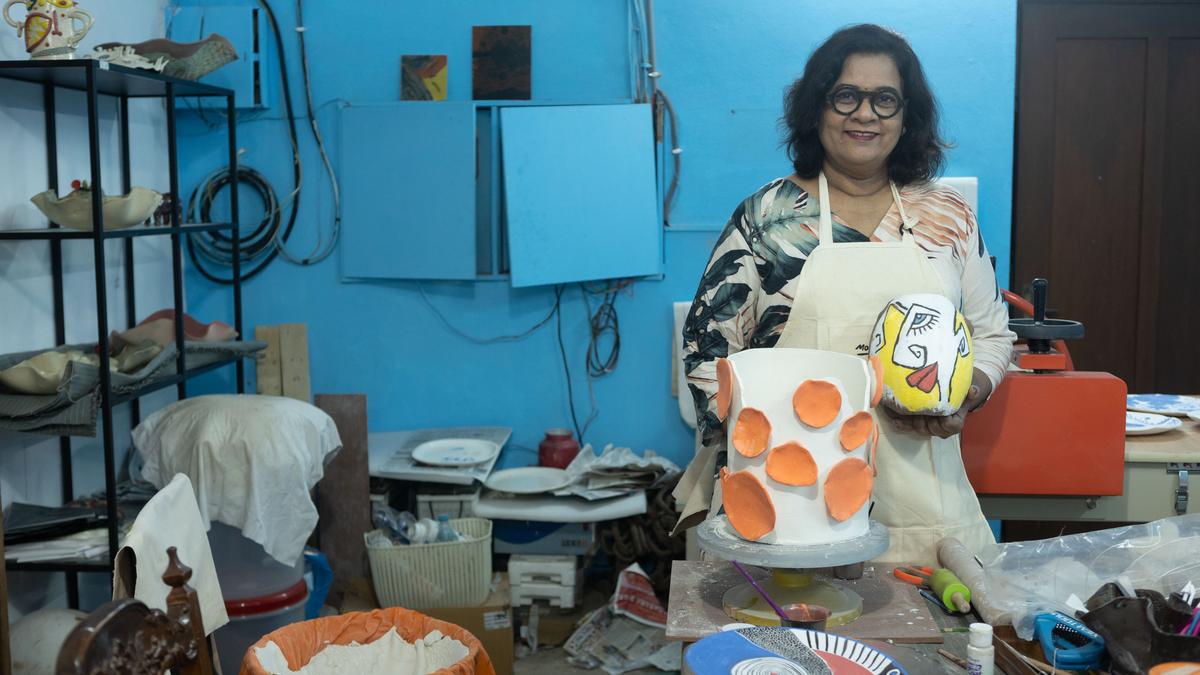 Handmade pottery at Hyderabad Potters Market