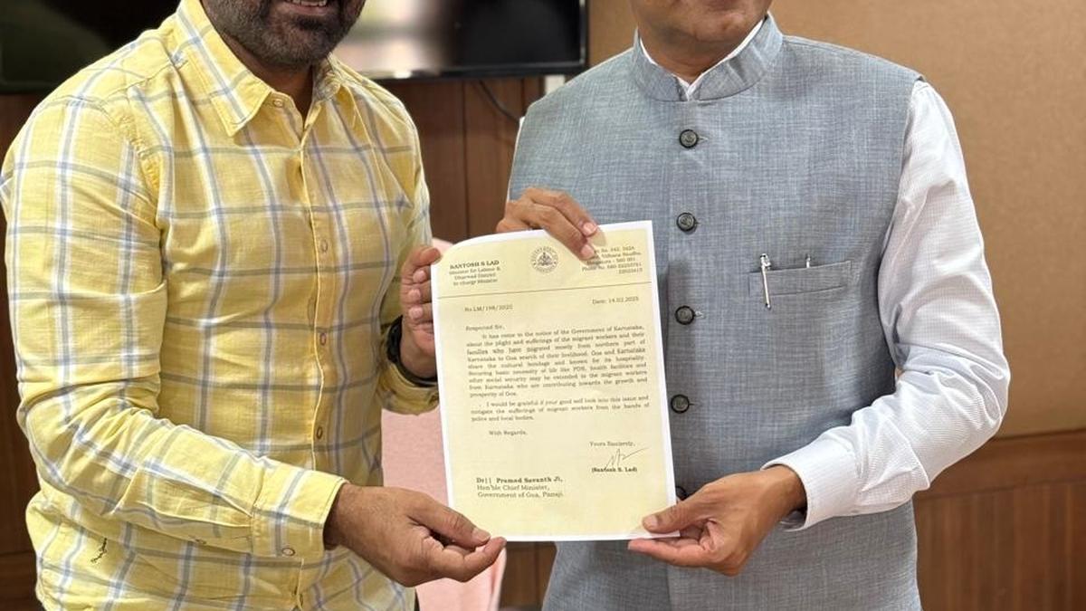 Santosh Lad meets Goa CM seeking protection for migrant workers