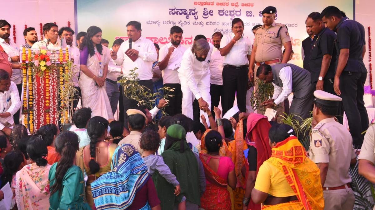 Minister inaugurates development projects in Bhalki taluk