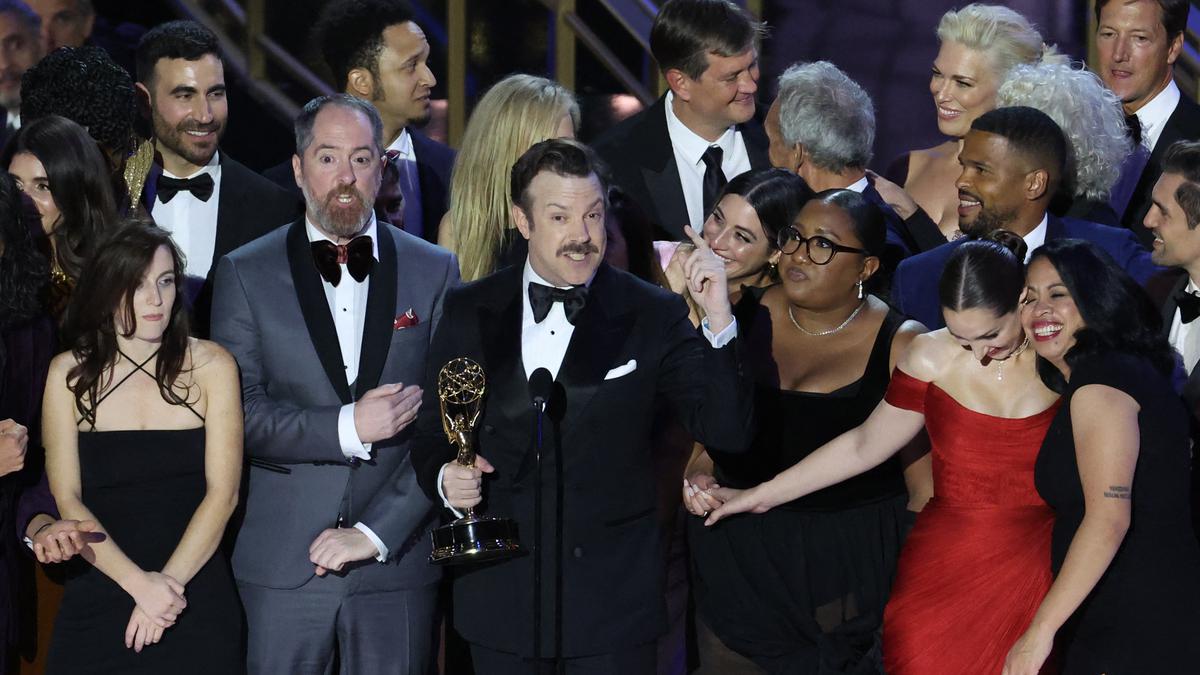 'Succession,' 'Ted Lasso' top Emmys; 1st time winners shine