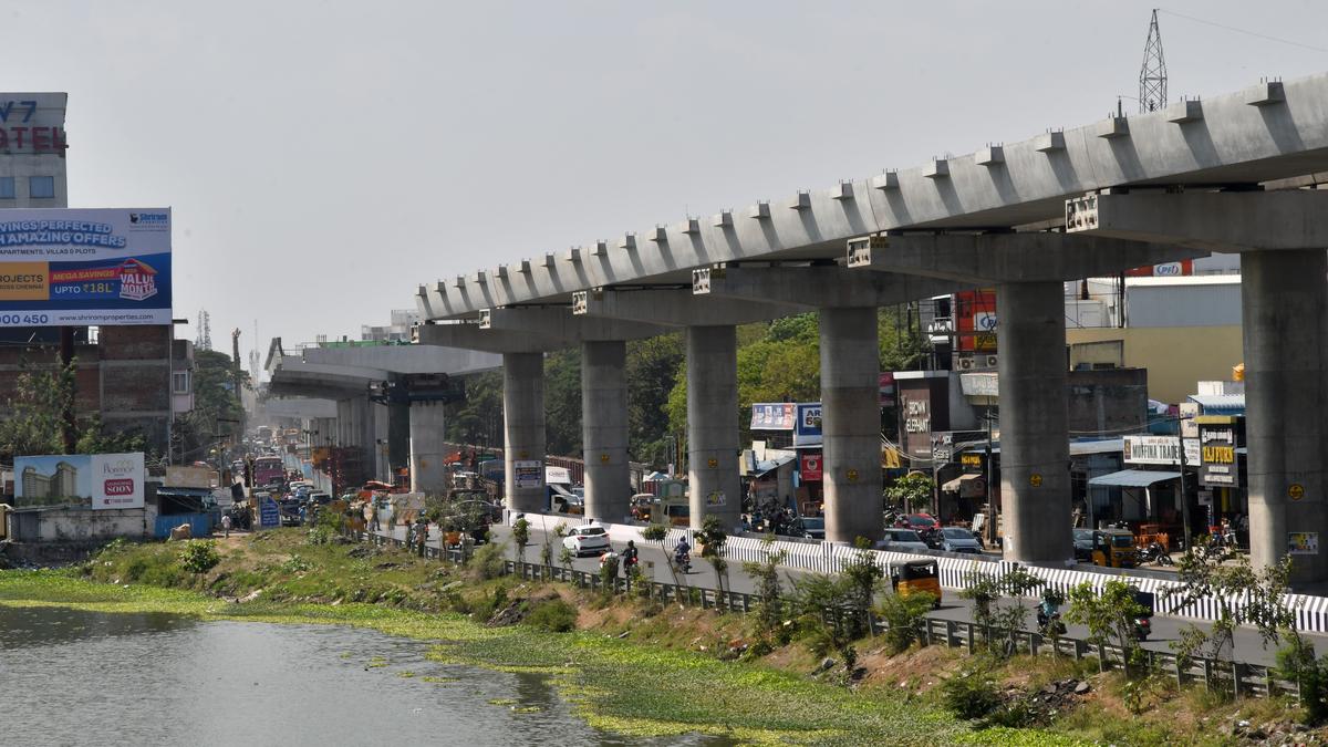 55% of viaduct on Poonamallee-Porur corridor of Metro Rail completed