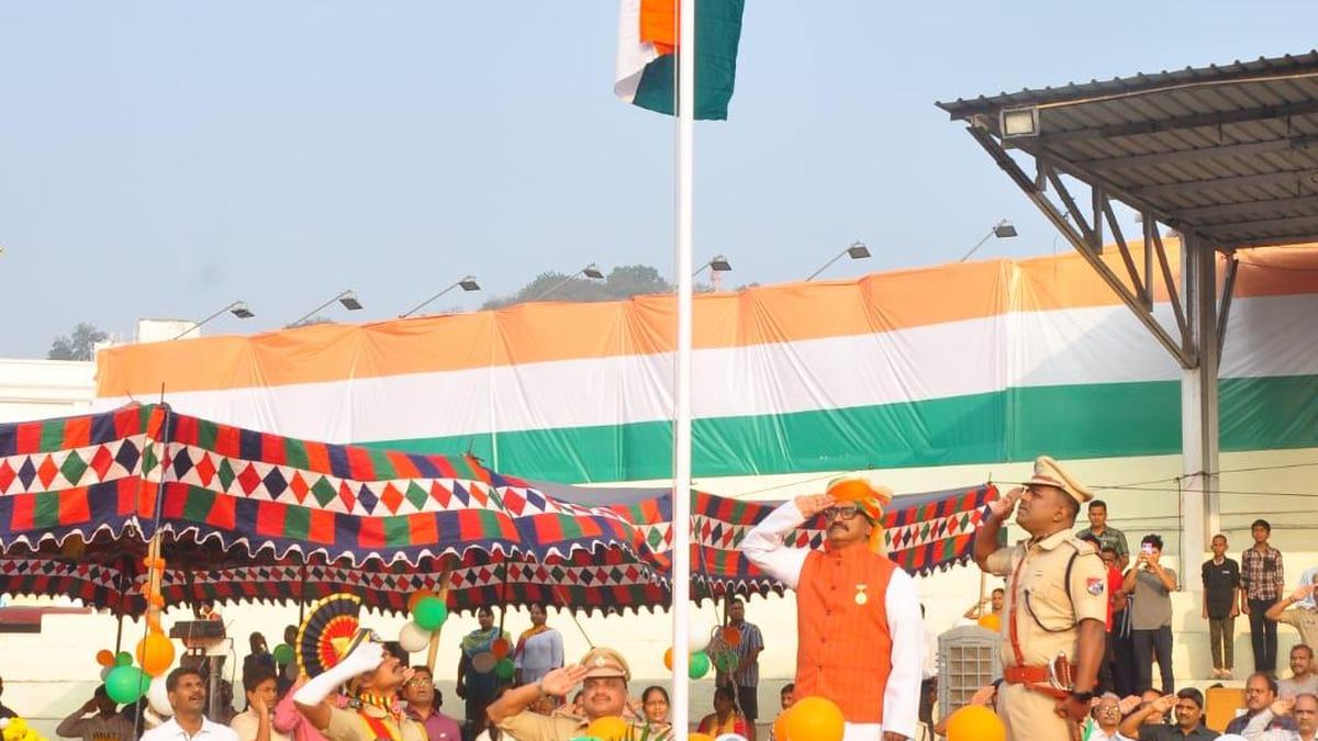 SCR Vijayawada officials celebrate Republic Day