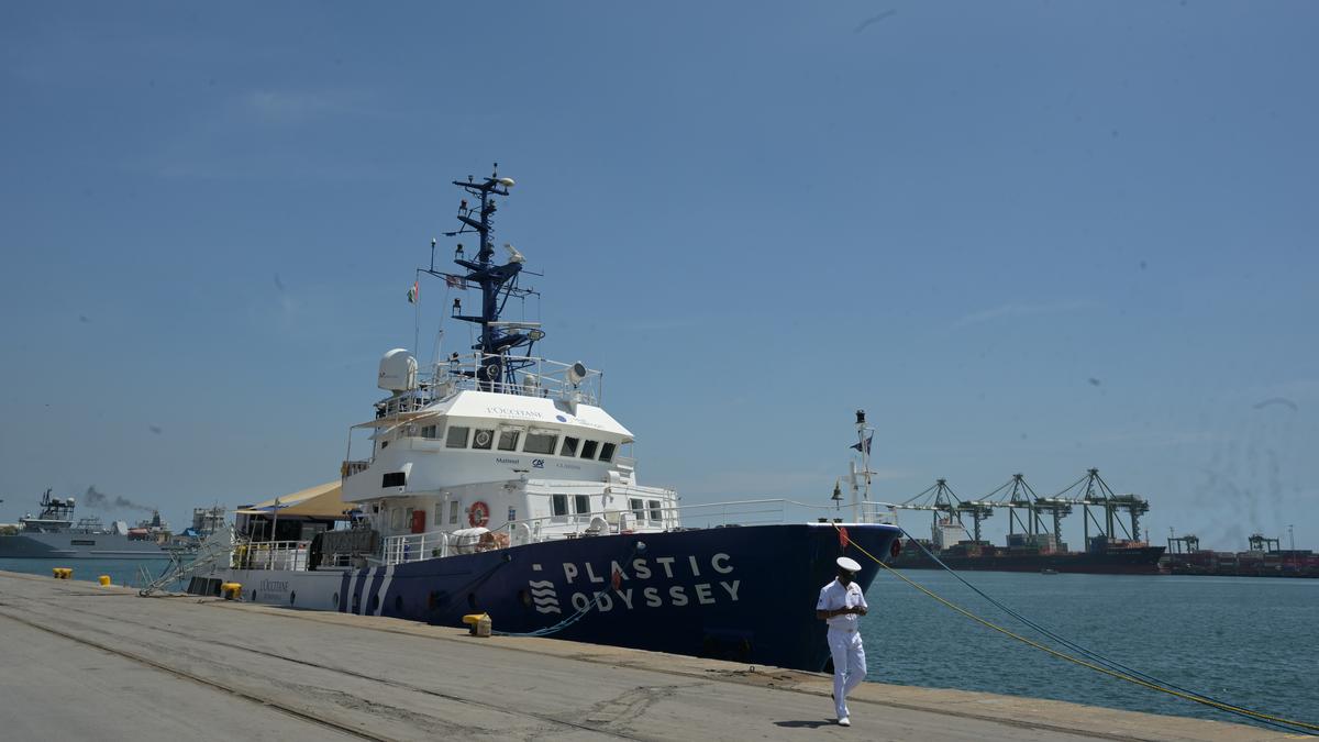 This ship sails around the world fighting plastic pollution. We take a look inside