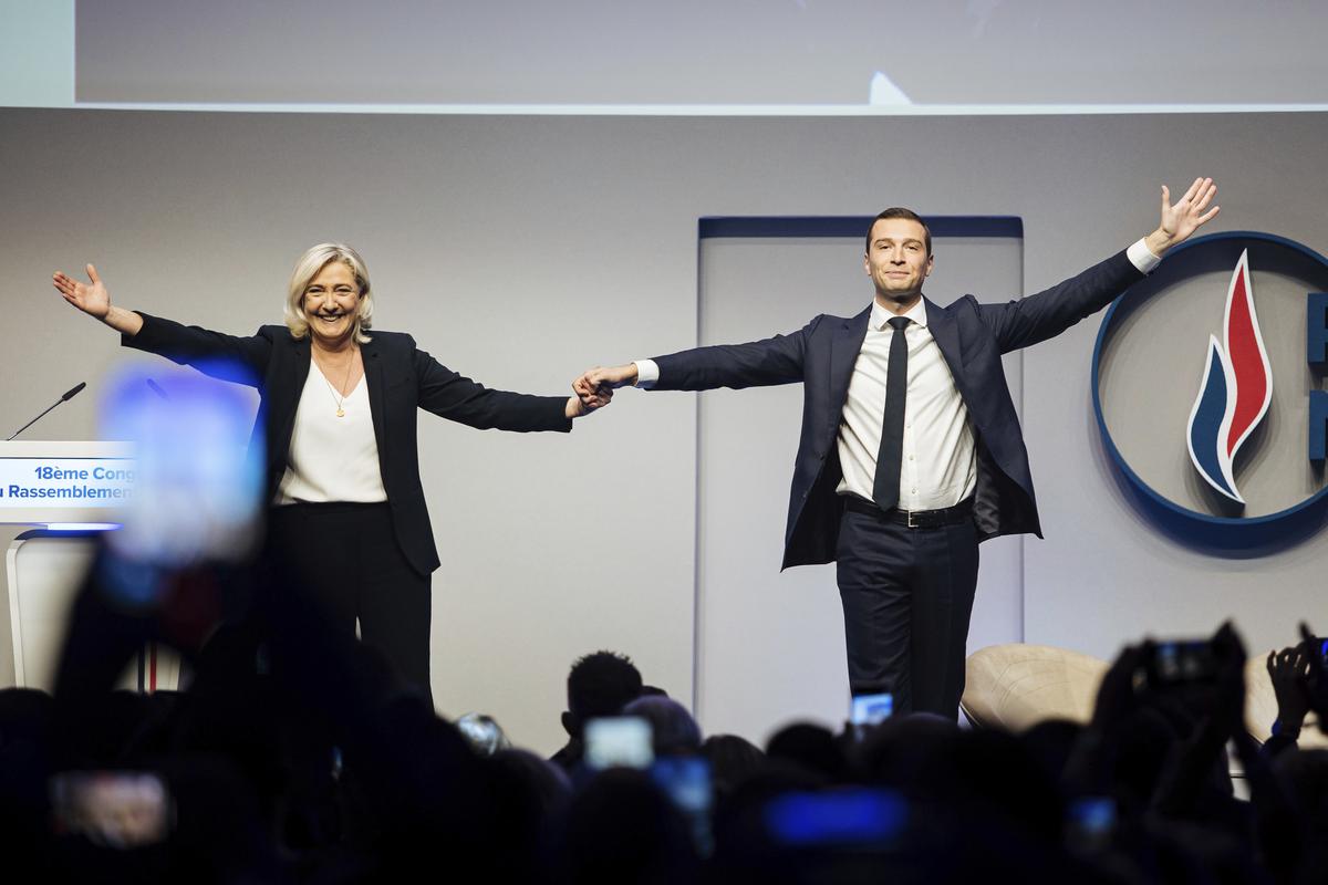 French far-right party elects Jordan Bardella to replace Marine Le Pen