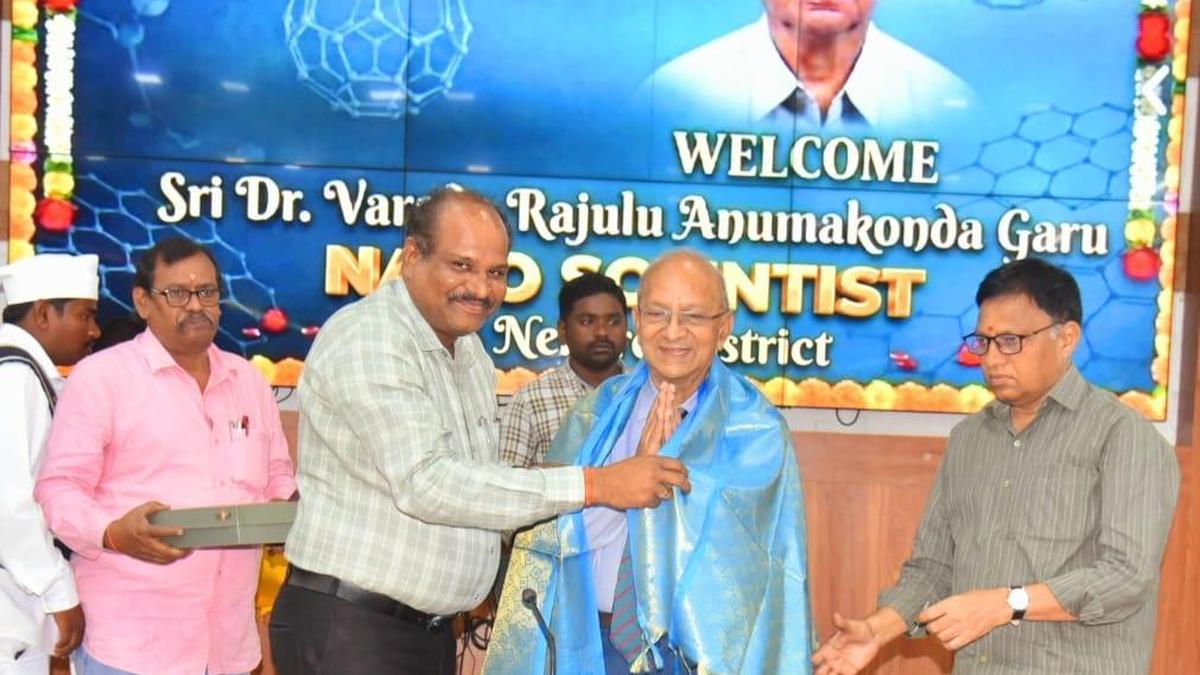 Nanoscientist honoured in his native place Nellore