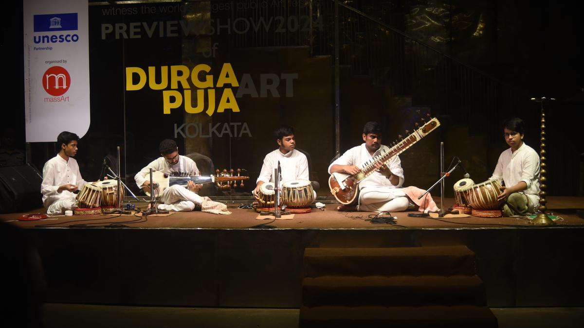 Durga Puja art preview brings international spotlight to Kolkata&rsquo;s biggest festival
